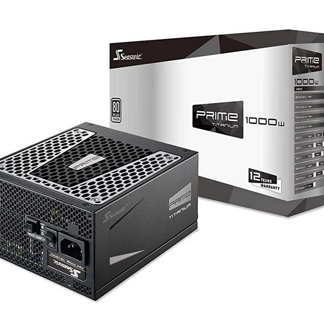 Seasonic PRIME 1000 Titanium SSR-1000TR 1000W 80+ Titanium ATX12V & EPS12V Full Modular 135mm FDB Fan Power On Self Tester 12 Year Warranty Power Supply