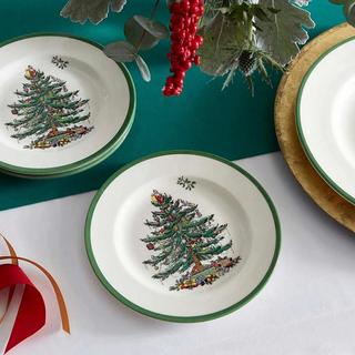Christmas Tree Salad Plate, Set of 4