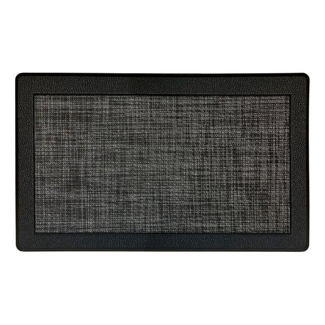 Kate Aurora Brasserie Chef Anti Fatigue Non-Skid Memory Foam Kitchen Floor Mat - 18 in. W x 30 in. L - Black