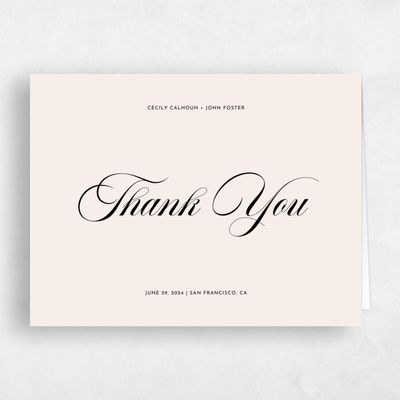 Multi-Colored Wedding Thank You - Wilmington Landscape