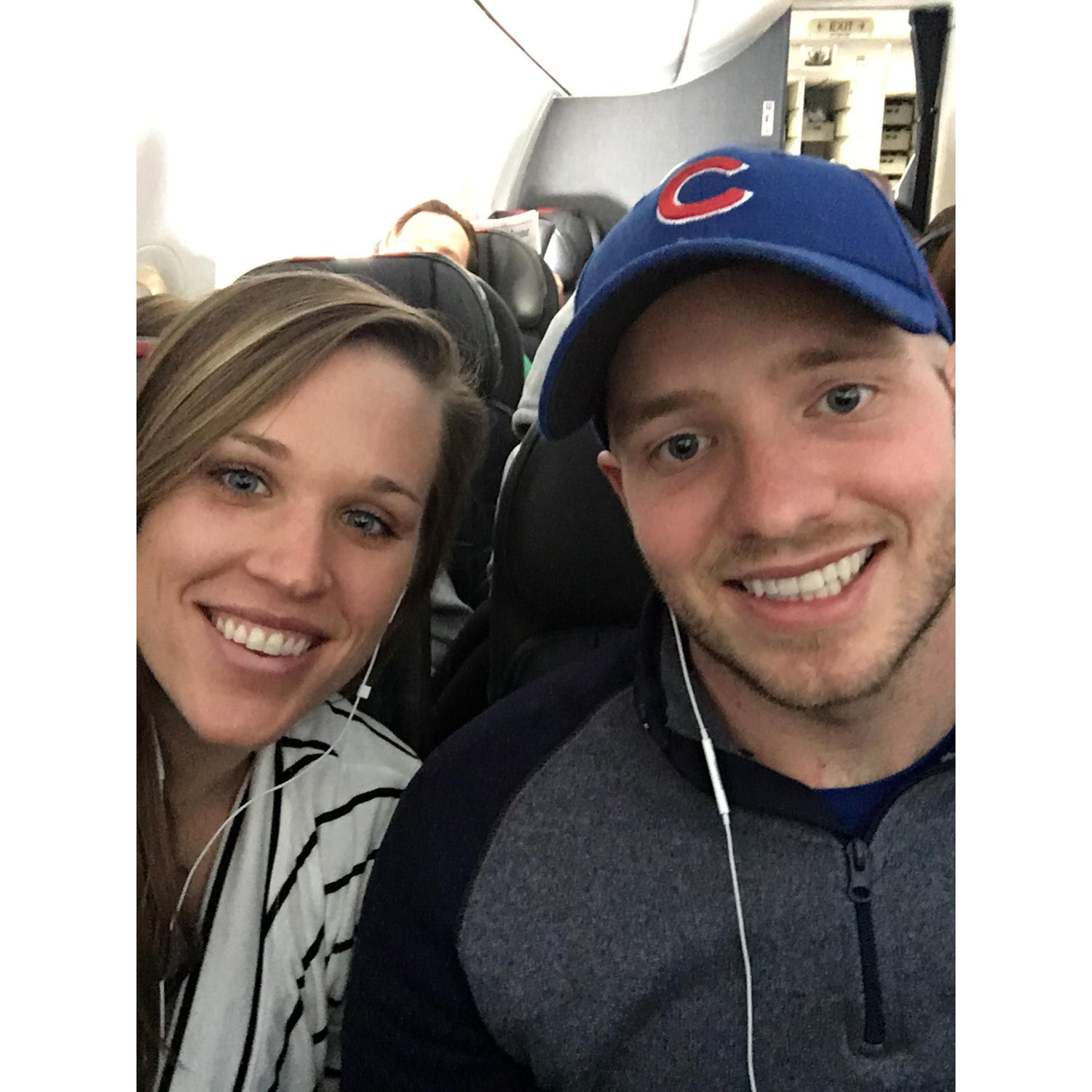 (April 2017) After many flight to each other while Sarah was on the west coast for clinicals, we had our first flight WITH each other! Jake took Sarah to Boston to celebrate her graduation.