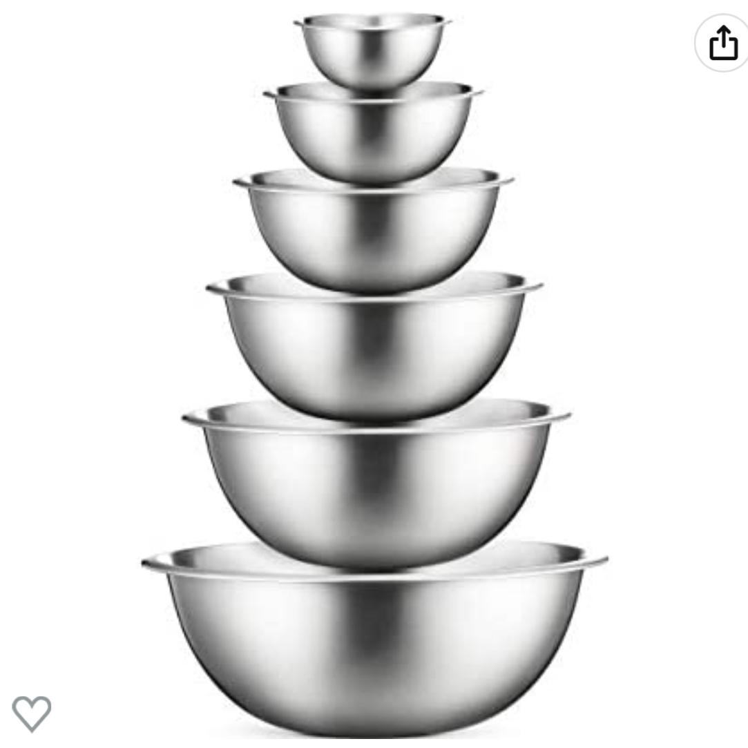 Amazon.com: Stainless Steel Mixing Bowl Set