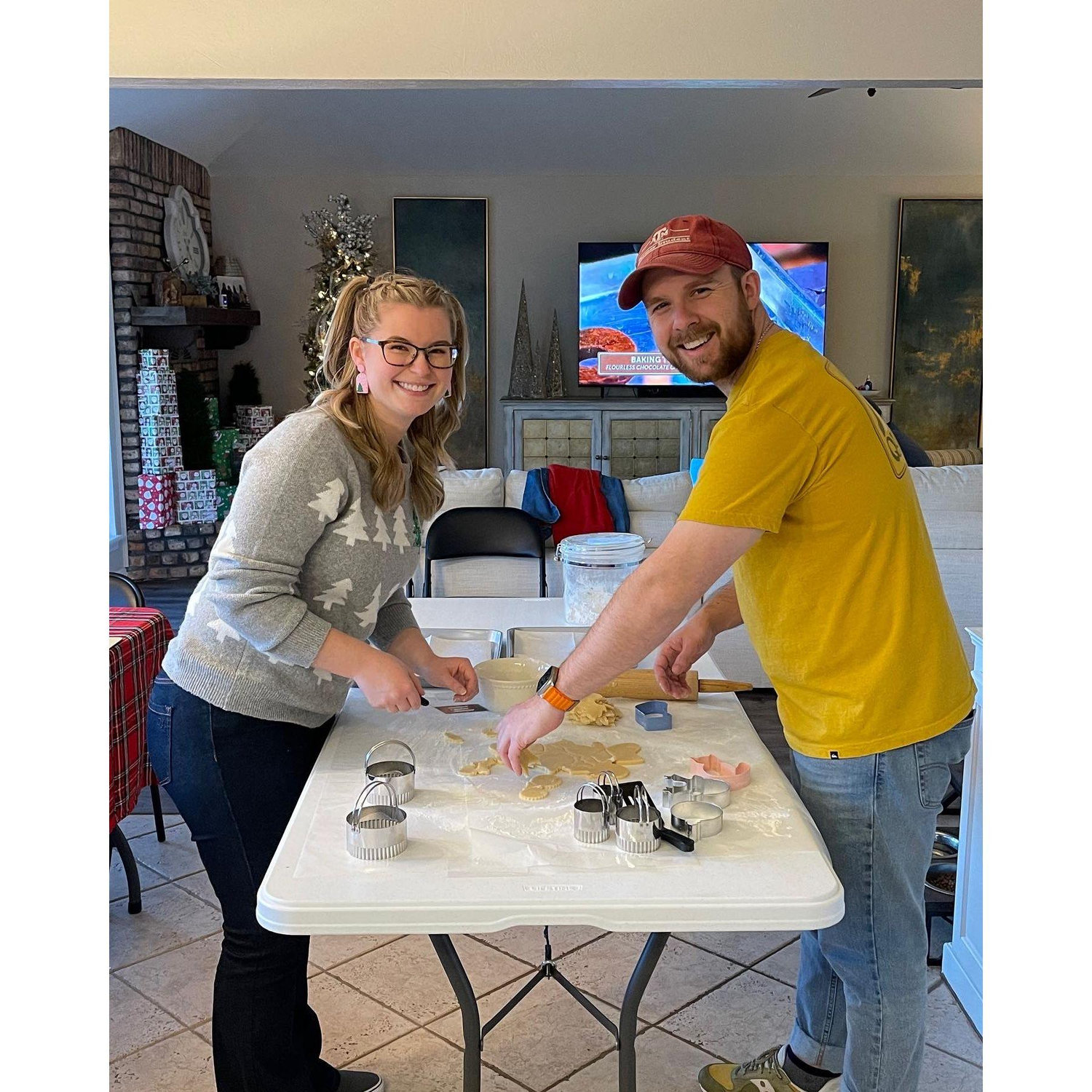 My first time decorating cookies, Spencer's Family has a tradition of it!