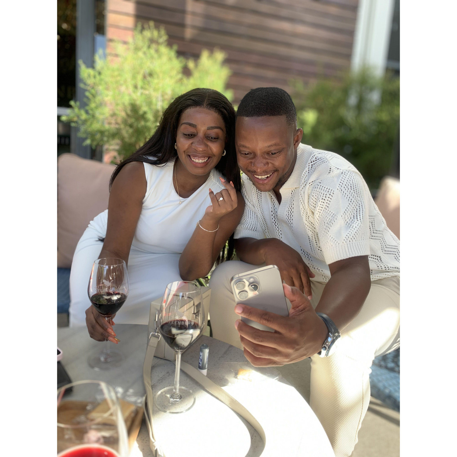 Clem said "I do" right before our friend snapped this pic of us.