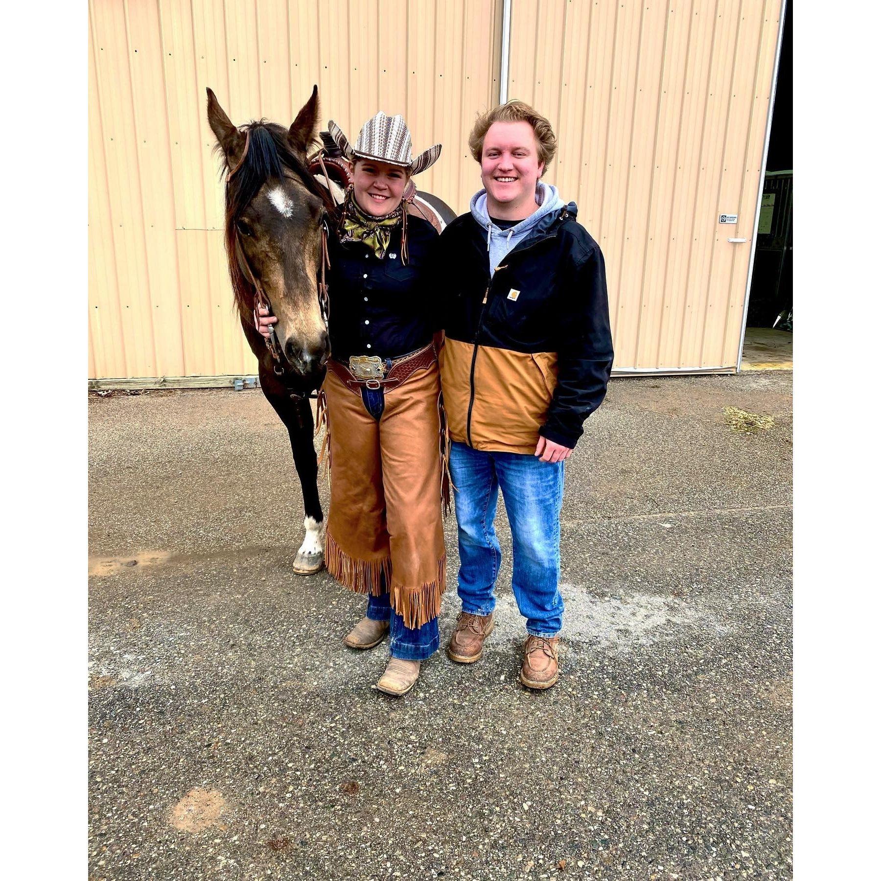 Jake's first horse show!