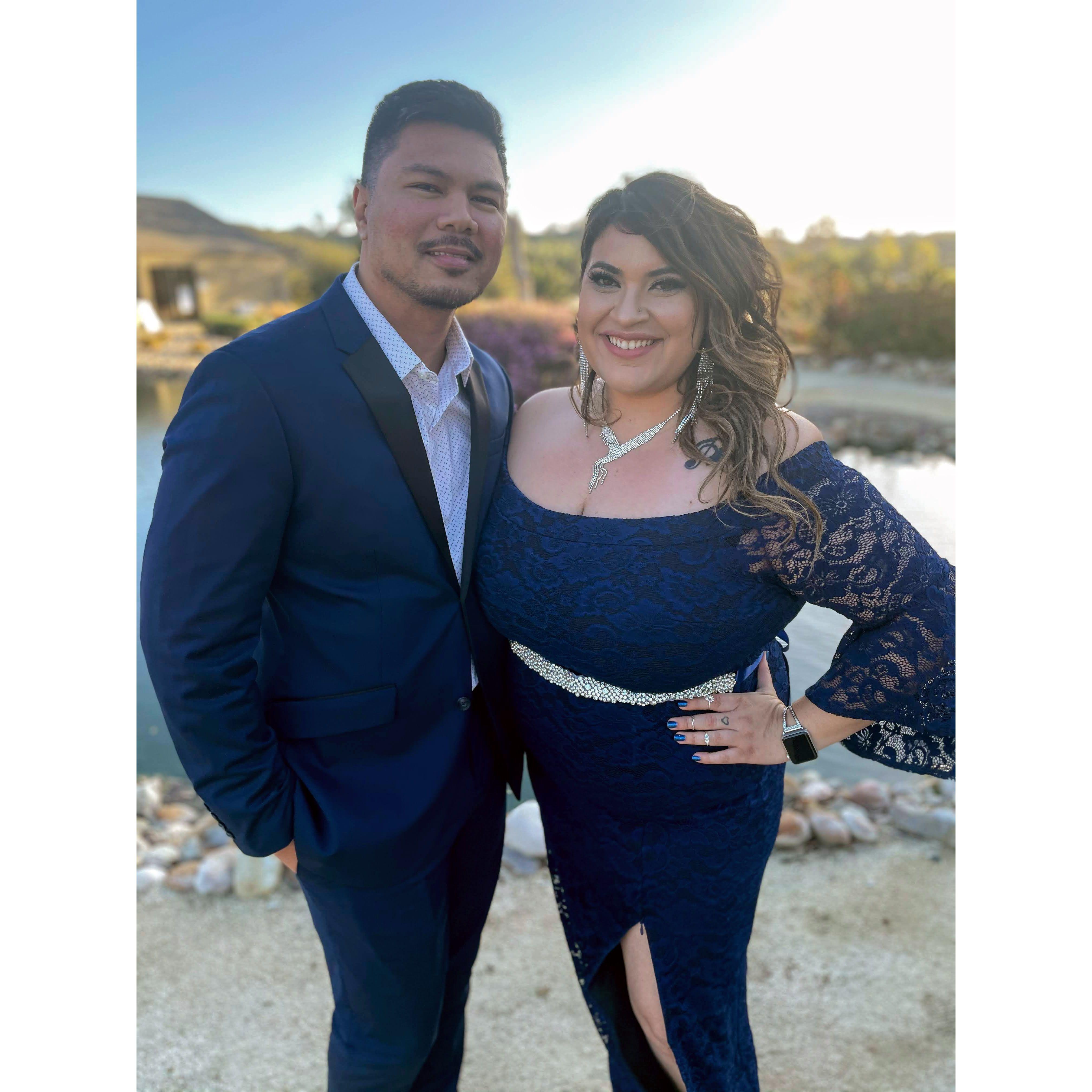 Celebrating Nadine and Sean's wedding in March 2021