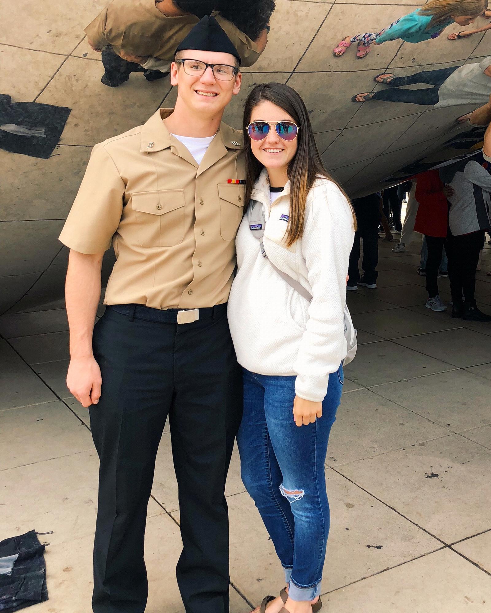 First time out in public while officially being a sailor of the USN