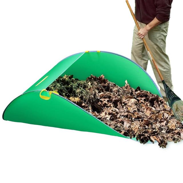 UQM Leaf Collector, Portable Pop Up Leaf Bags, Foldable Leaf Pick Up Tools Leaf Loader, Reusable Yard Garden Bags for Leaves Lawn Trash