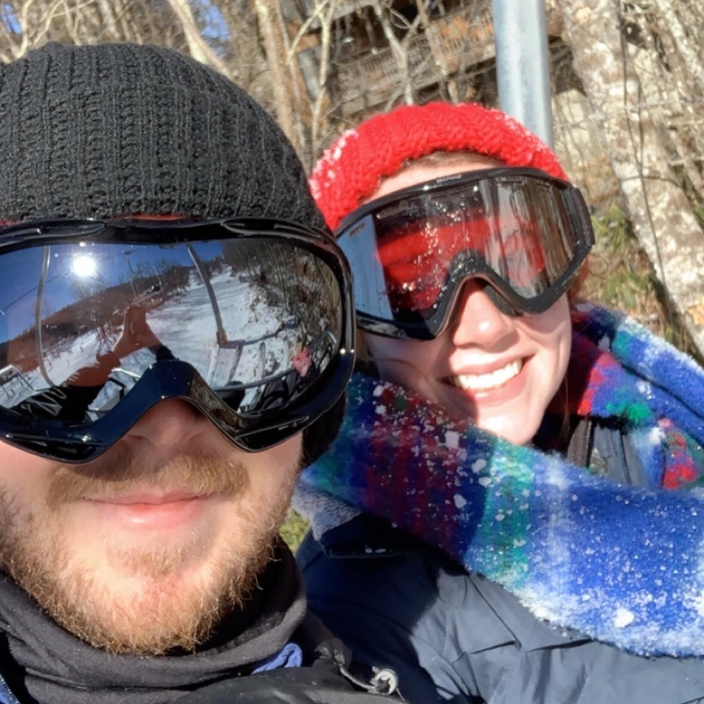 Amy's First Time Skiing