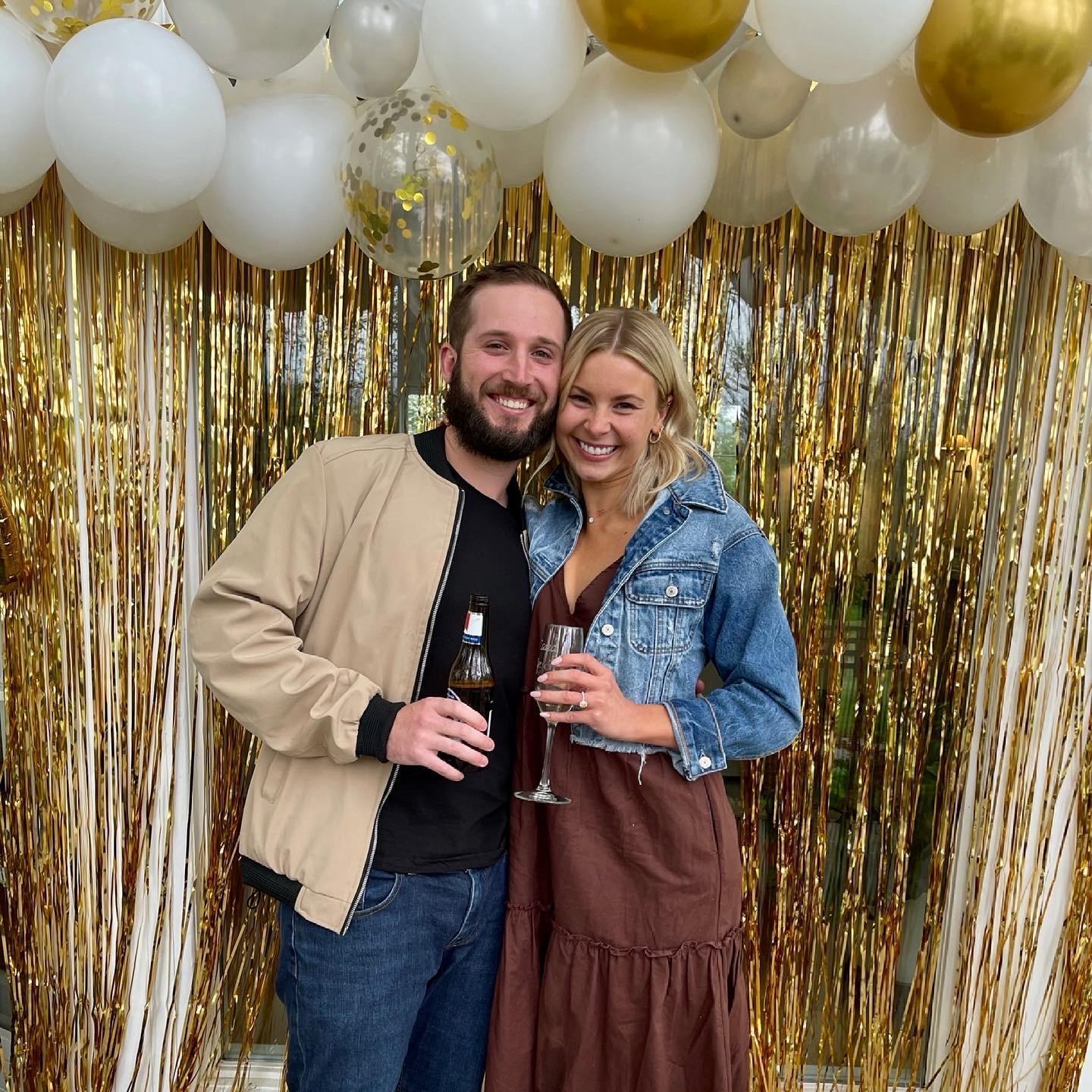 May 8, 2021 - the night Riley proposed! He surprised me with an engagement party with all our closest family + friends there! It was the BEST.