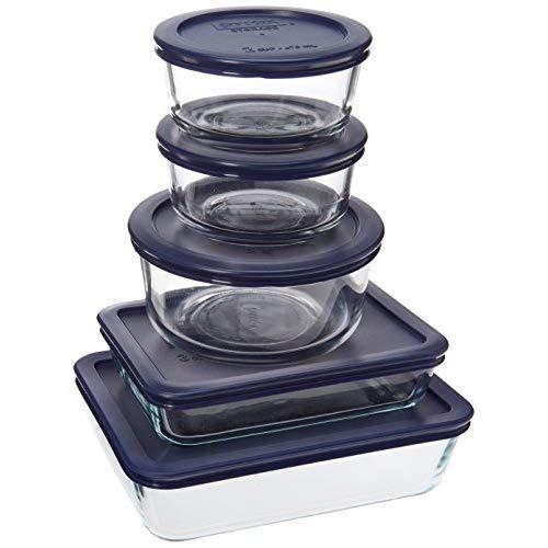 Pyrex Bake And Store Set Rectangular, Round 2 Cup