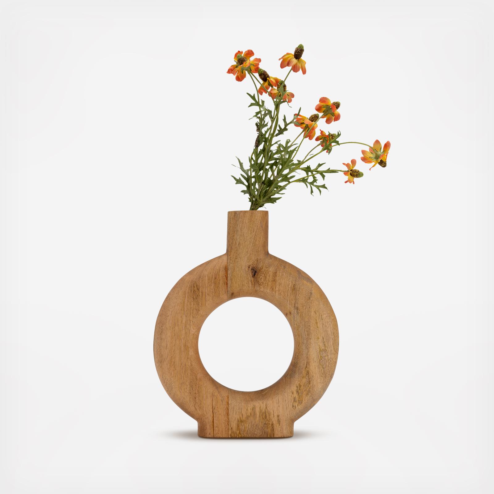 Sagebrook Home, Donut Shaped Vase | Zola