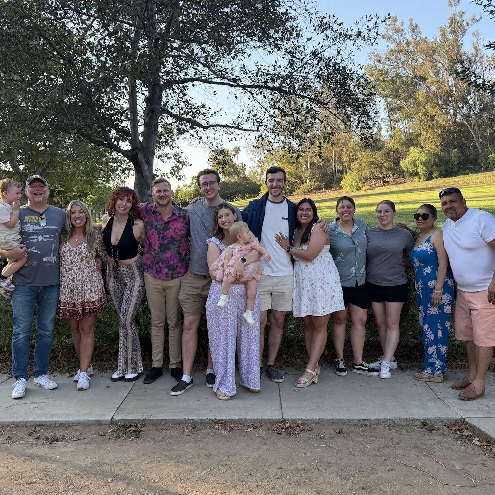Our families after the engagement!