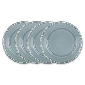 Euro Ceramica Savannah Salad Plates in Pink (Set of 4)