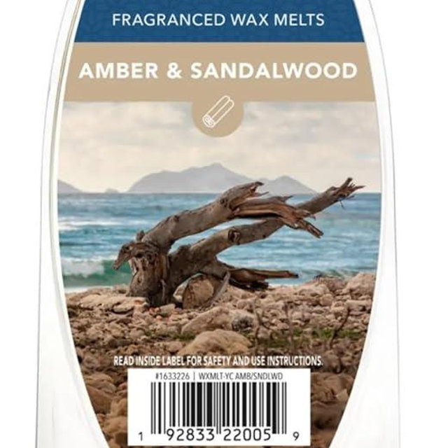 Yankee Candle Amber & Sandalwood Fragranced 6pcs Wax Melts