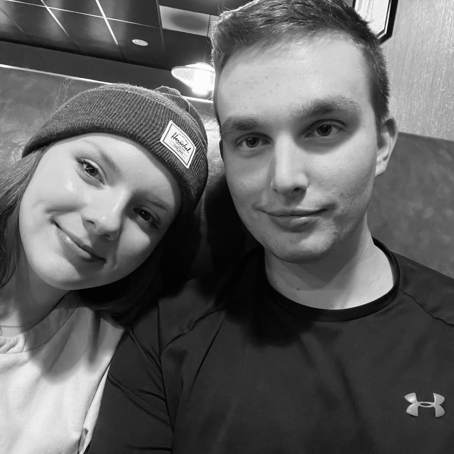 12/22/21 Alex's and I's third date and our first pic together! I tried sushi for the first time and he taught me how to use chopsticks. I'm now obsessed with sushi thanks to him.