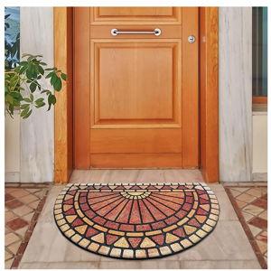 ubdyo Unique Design Door mat - Flocked Fiber Surface Doormat for Efficient Dirt Trapping - All Weather Front Door Mat Indoor Entrance - Anti Slip Welcome Matt Outdoor - (36" x 24", Multicolor)
