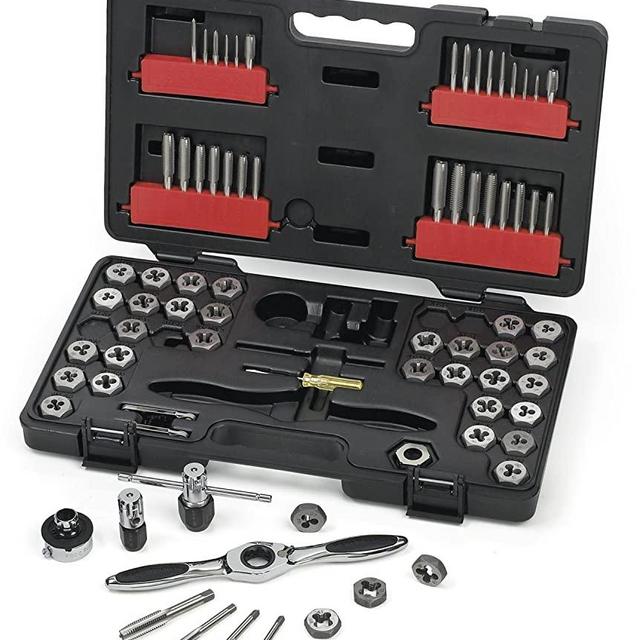 GEARWRENCH 75 Pc. SAE/Metric Ratcheting Tap and Die Set - 3887