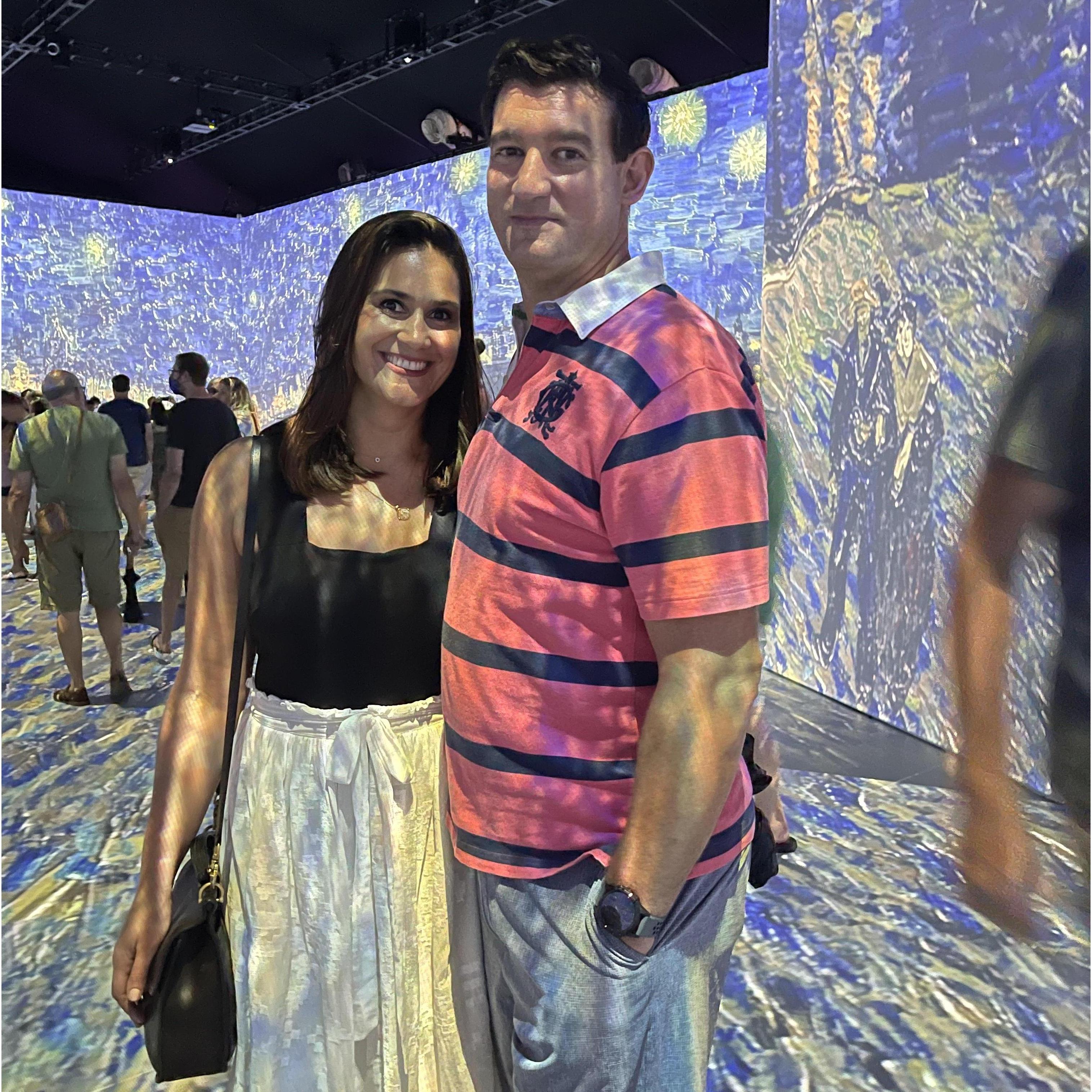 Painted by projectors at the Van Gogh live exhibit in Austin