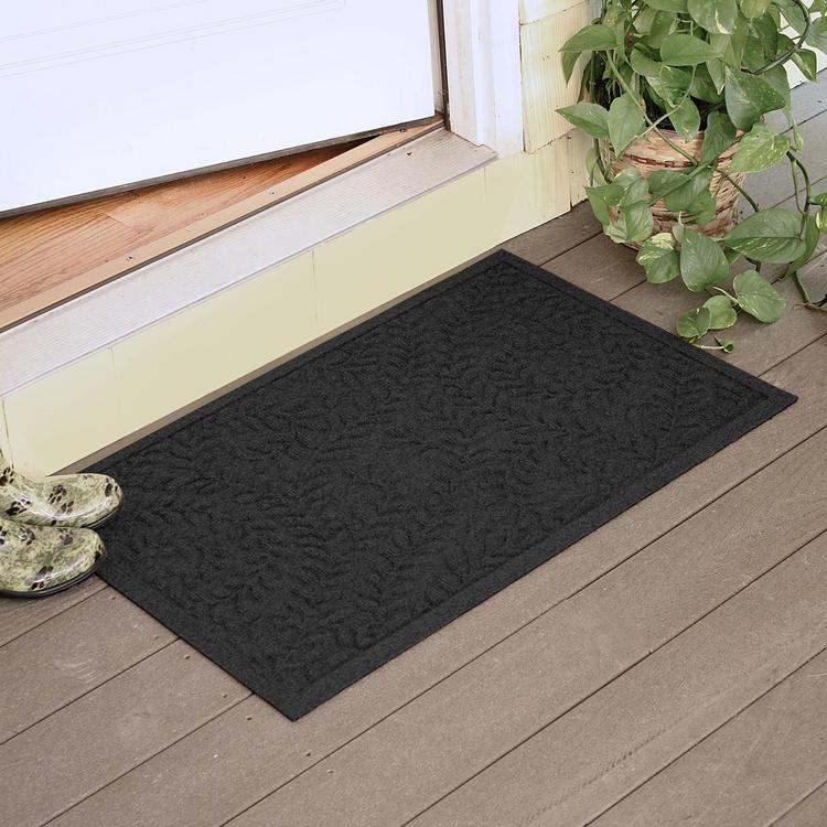 Waterhog Snowflake 20 in. x 30 in. Indoor Outdoor Door Mat Bungalow Flooring Color: Bluestone