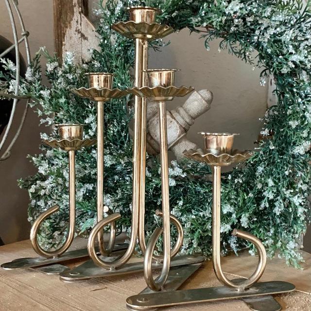 Vintage Candelabra Metal Candle Holder...