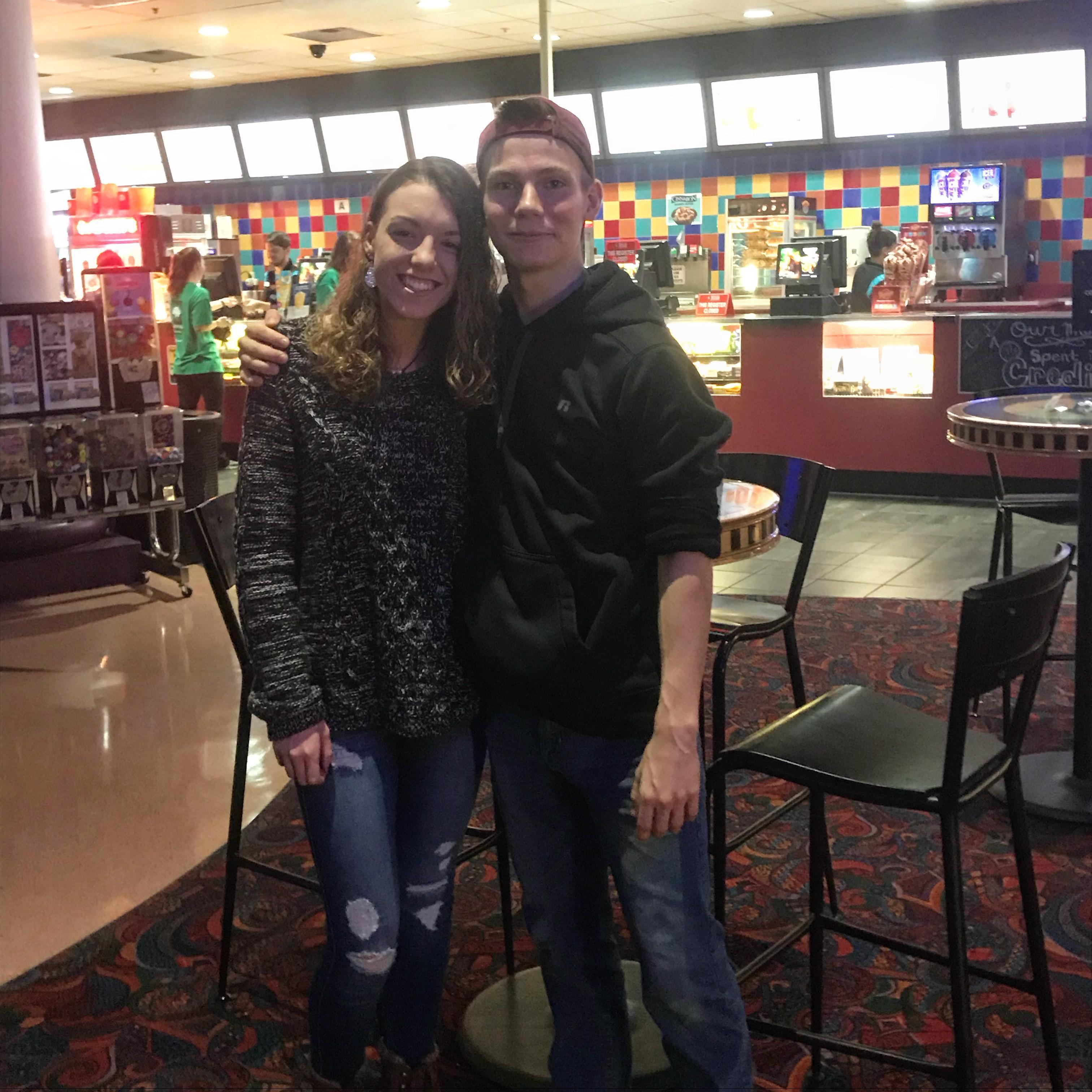 Our first date at the movie theaters!