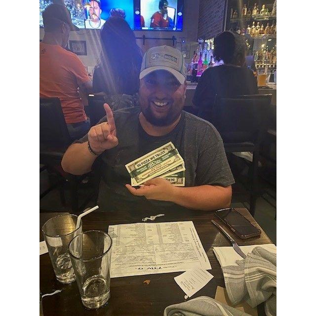 Hayley and Zac won 1st place at trivia night!
