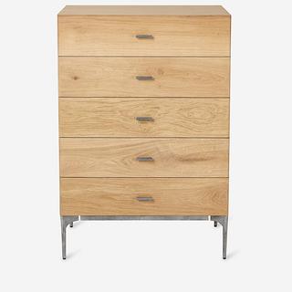 5-Drawer Oak Chest