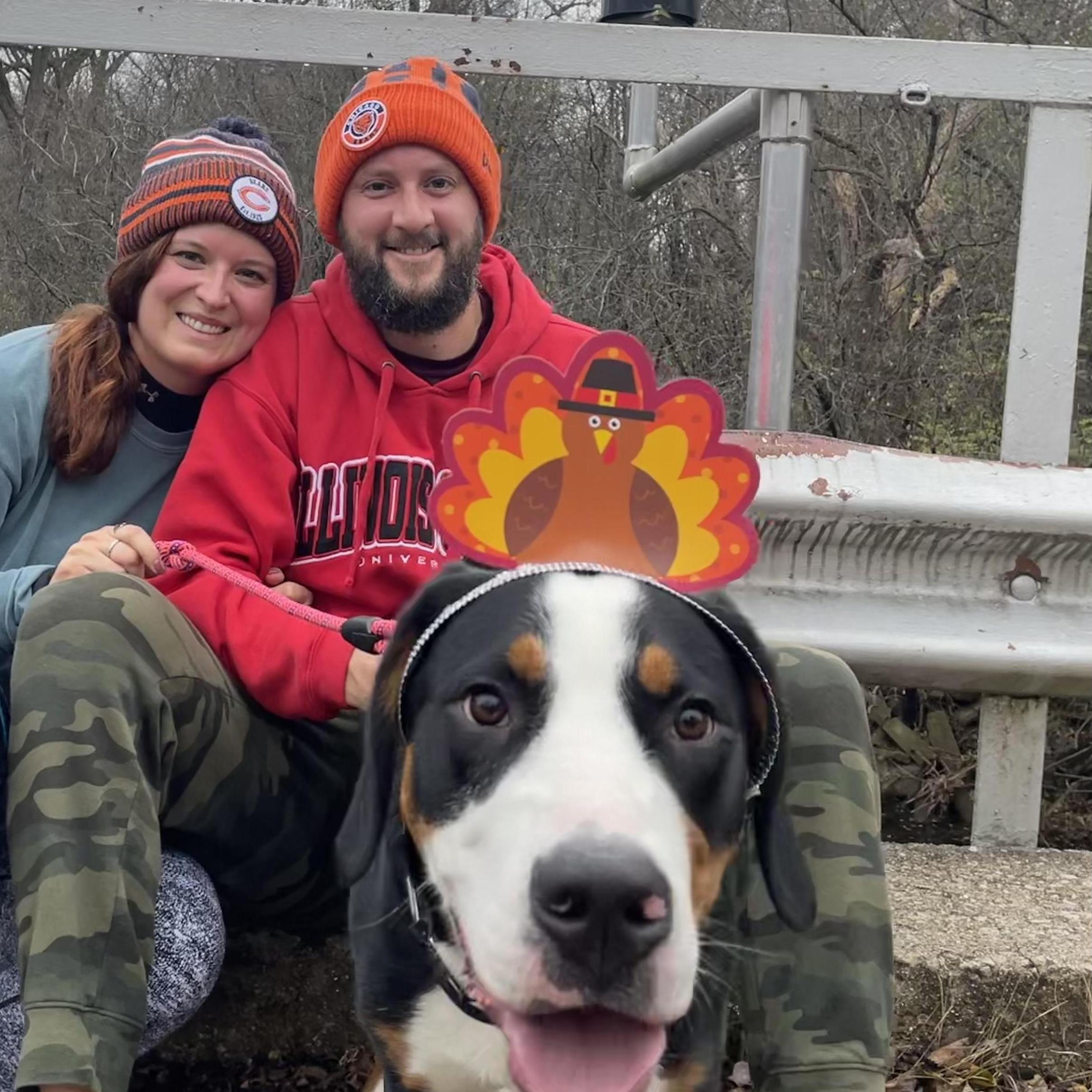 Thanksgiving morning Family 5K-- even Suz made it the whole way!