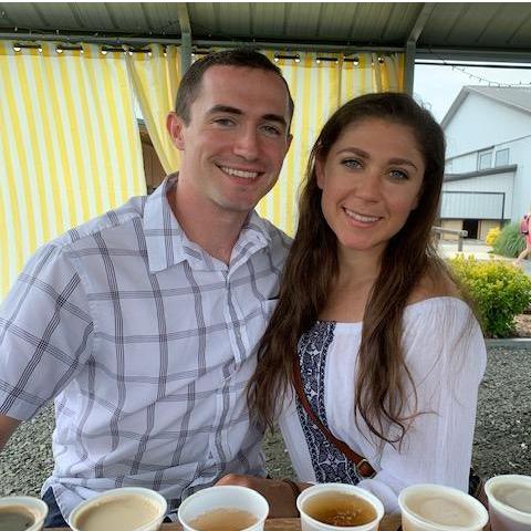 The day after our engagement we took the celebration to a nearby brewery!