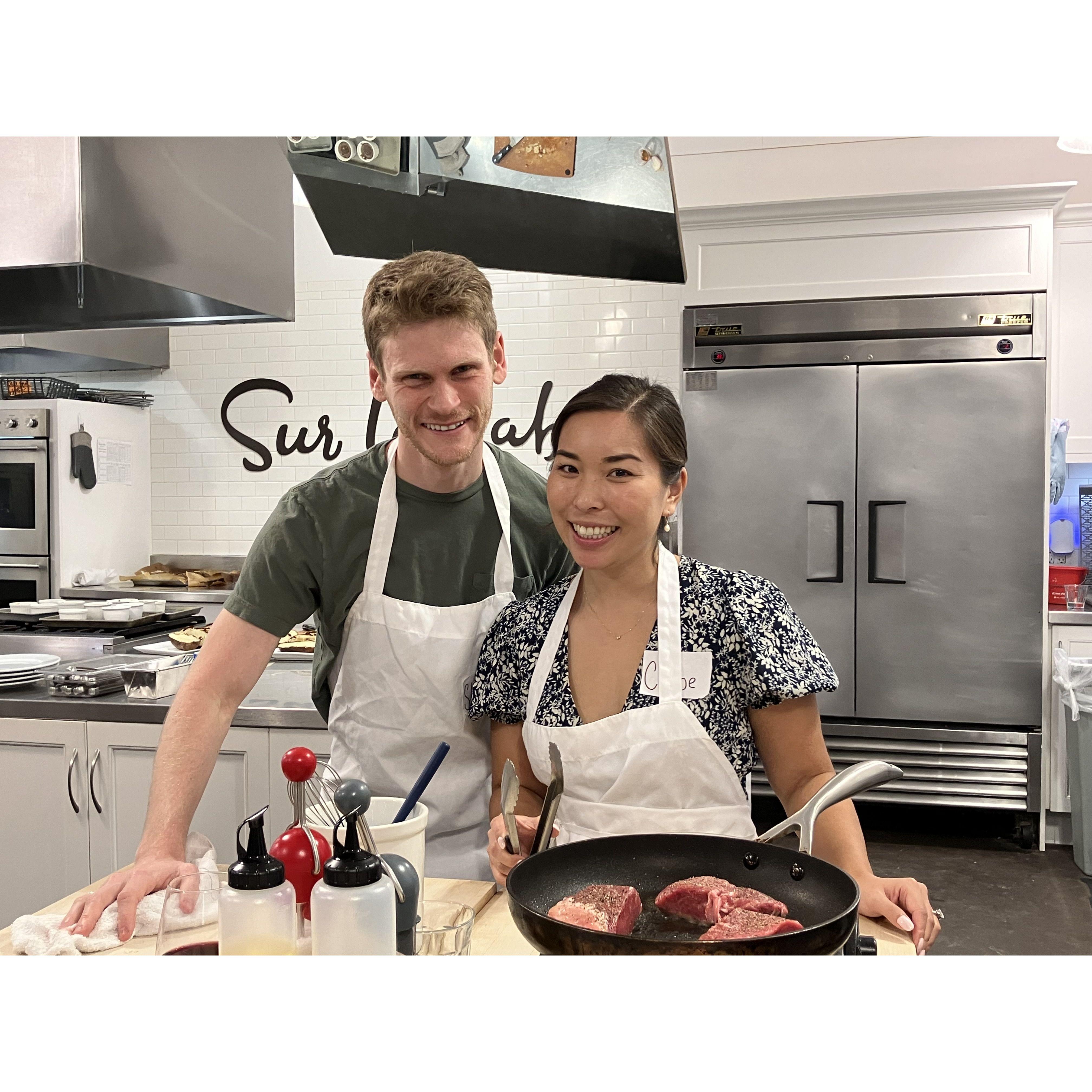 Cooking class at Sur La Table