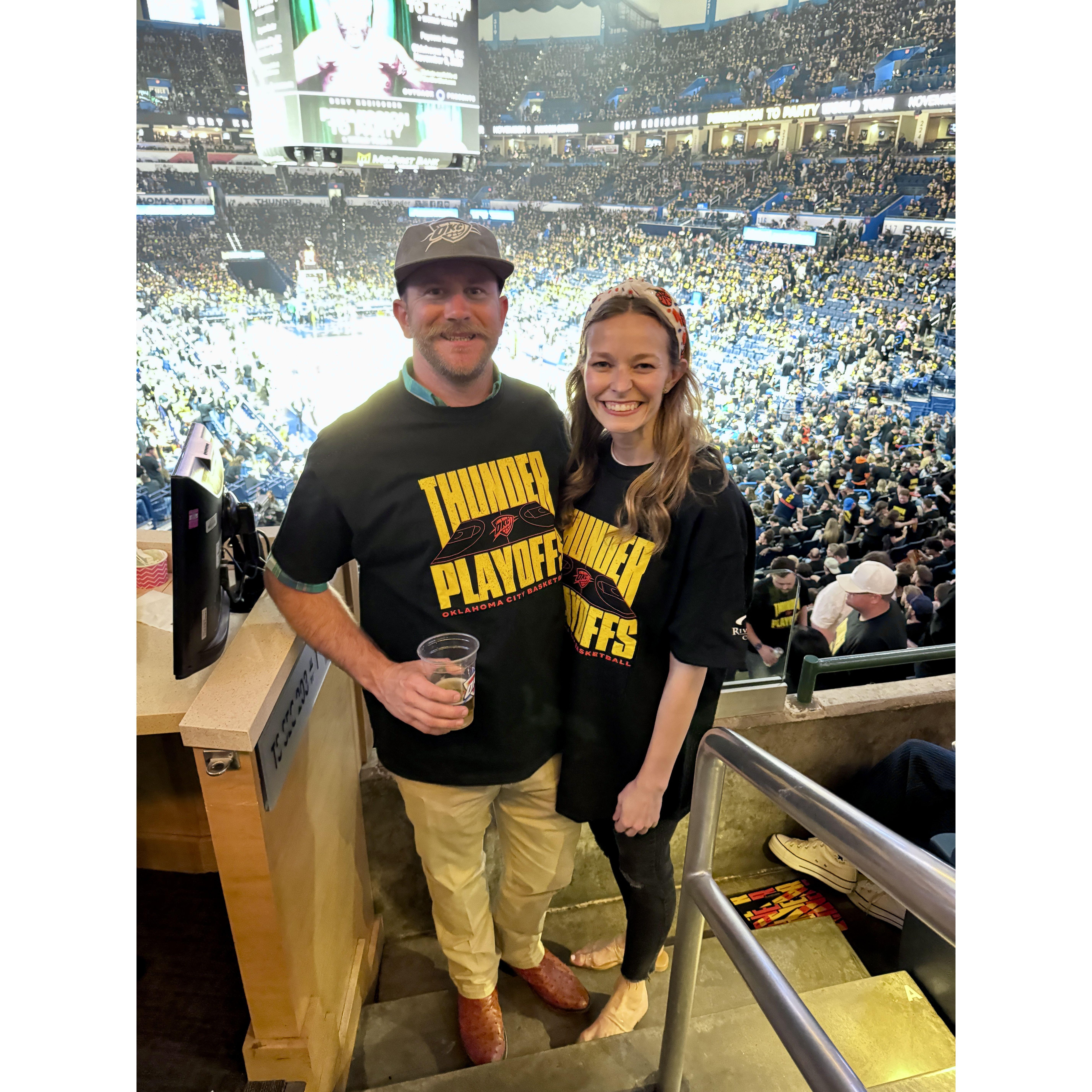 Thunder in the playoffs!