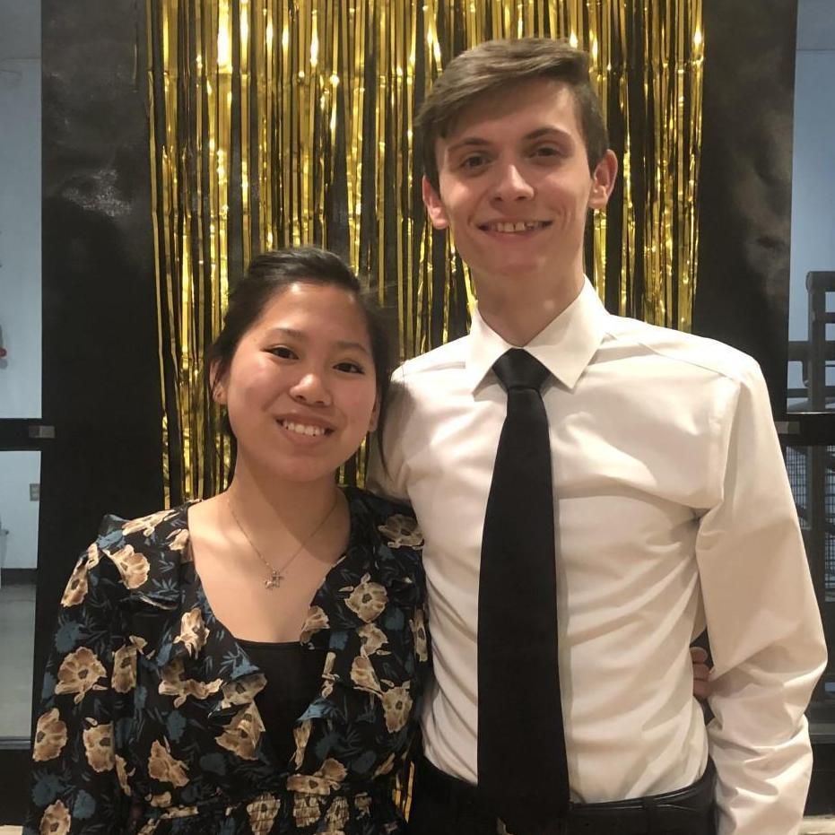 Drew and I at Cru's formal