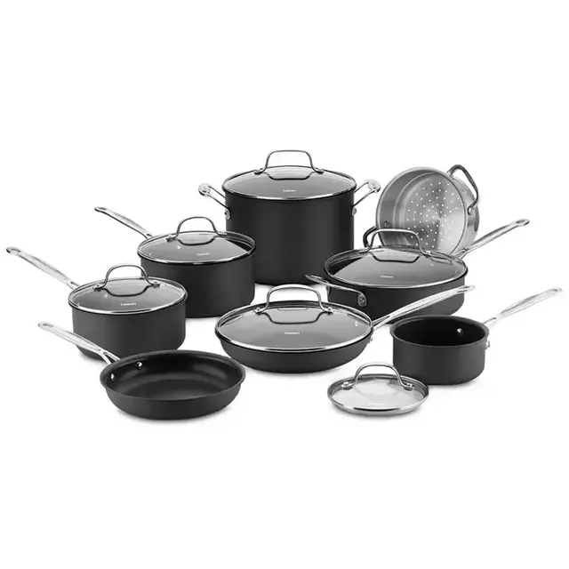 Cuisinart Chef’s Classic Hard-Anodized 14-Pc. Cookware Set