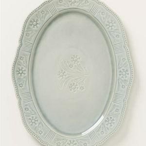 Aster Portuguese Stoneware Platter - Sage