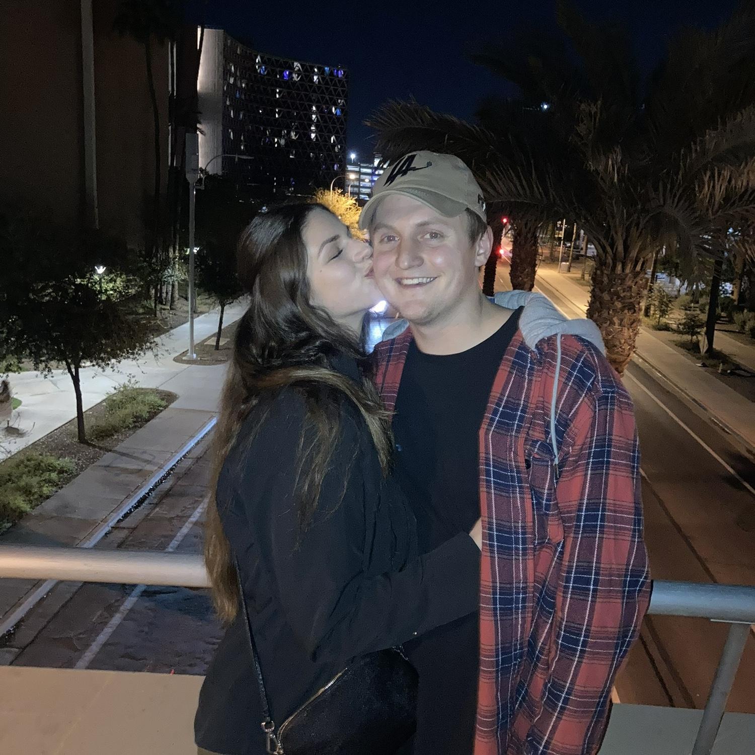 A couple of young college kids out on Mill Ave, 2021