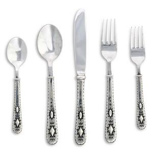 Pewter Concho Flatware Set