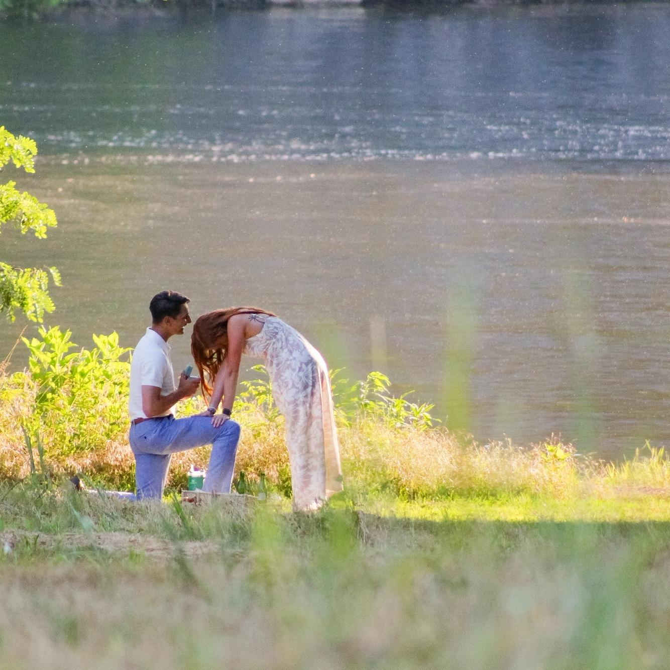 Right after Will popped the question!