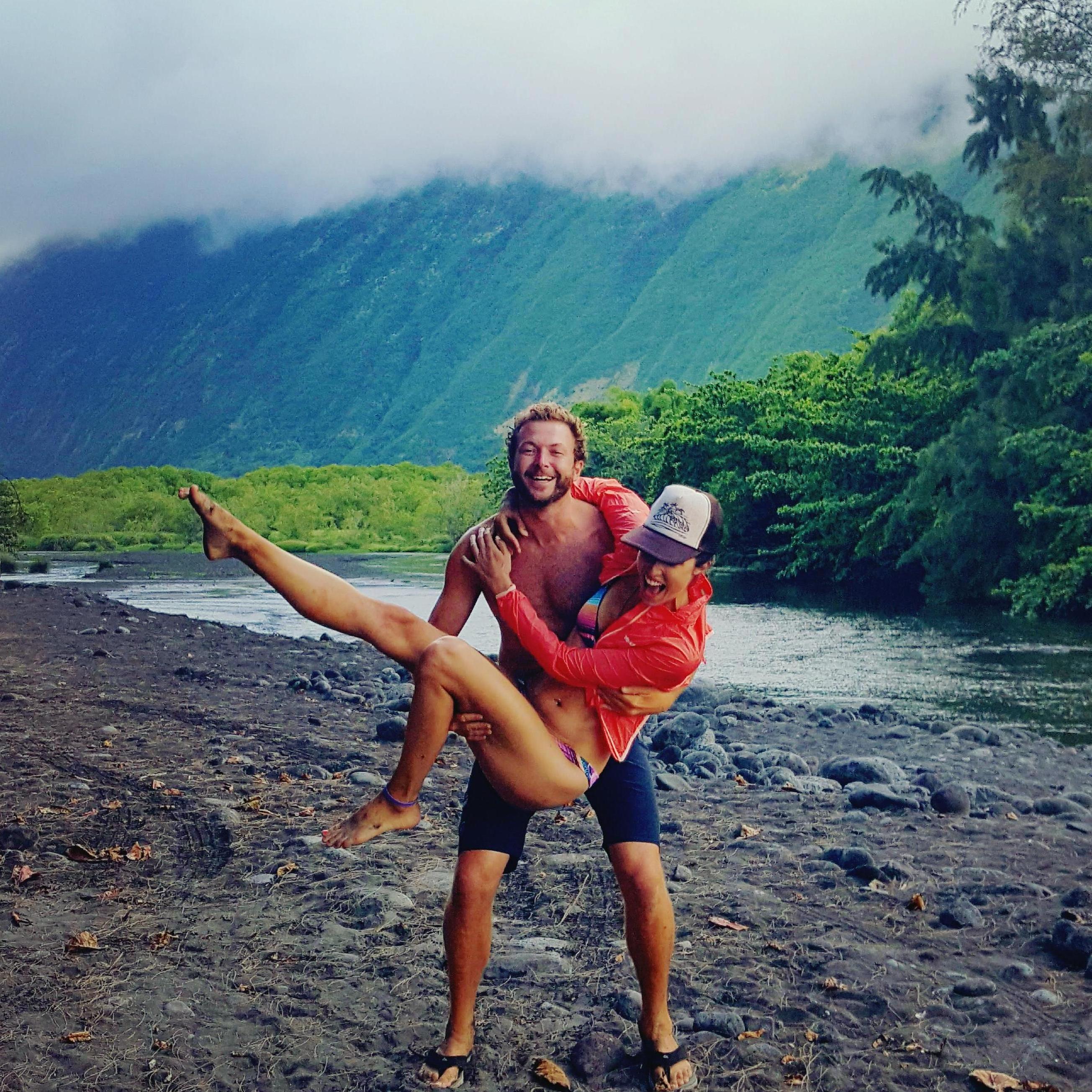 If we could live anywhere in the world, it would be at Waipio Beach, Hawaii