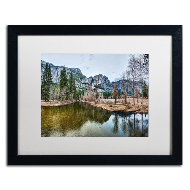 Trademark Fine Art Yosemite National Park-California-III Framed Art by David Ayash, 16 by 20-Inch, White Matte with Black Frame
