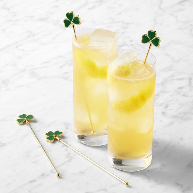 St. Patrick’s Shamrock Drink Stirrers, Set of 4