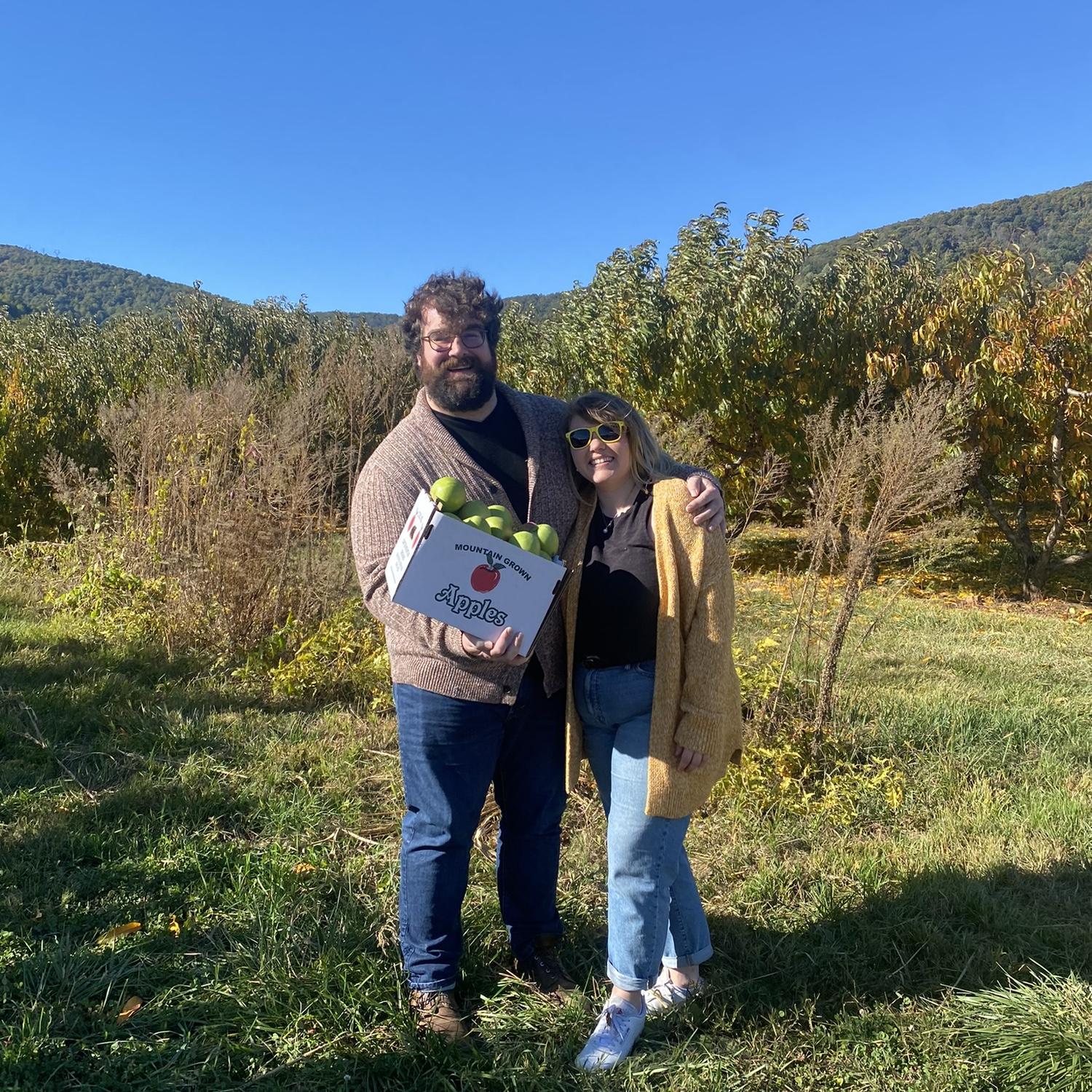 Apple picking in Crozet