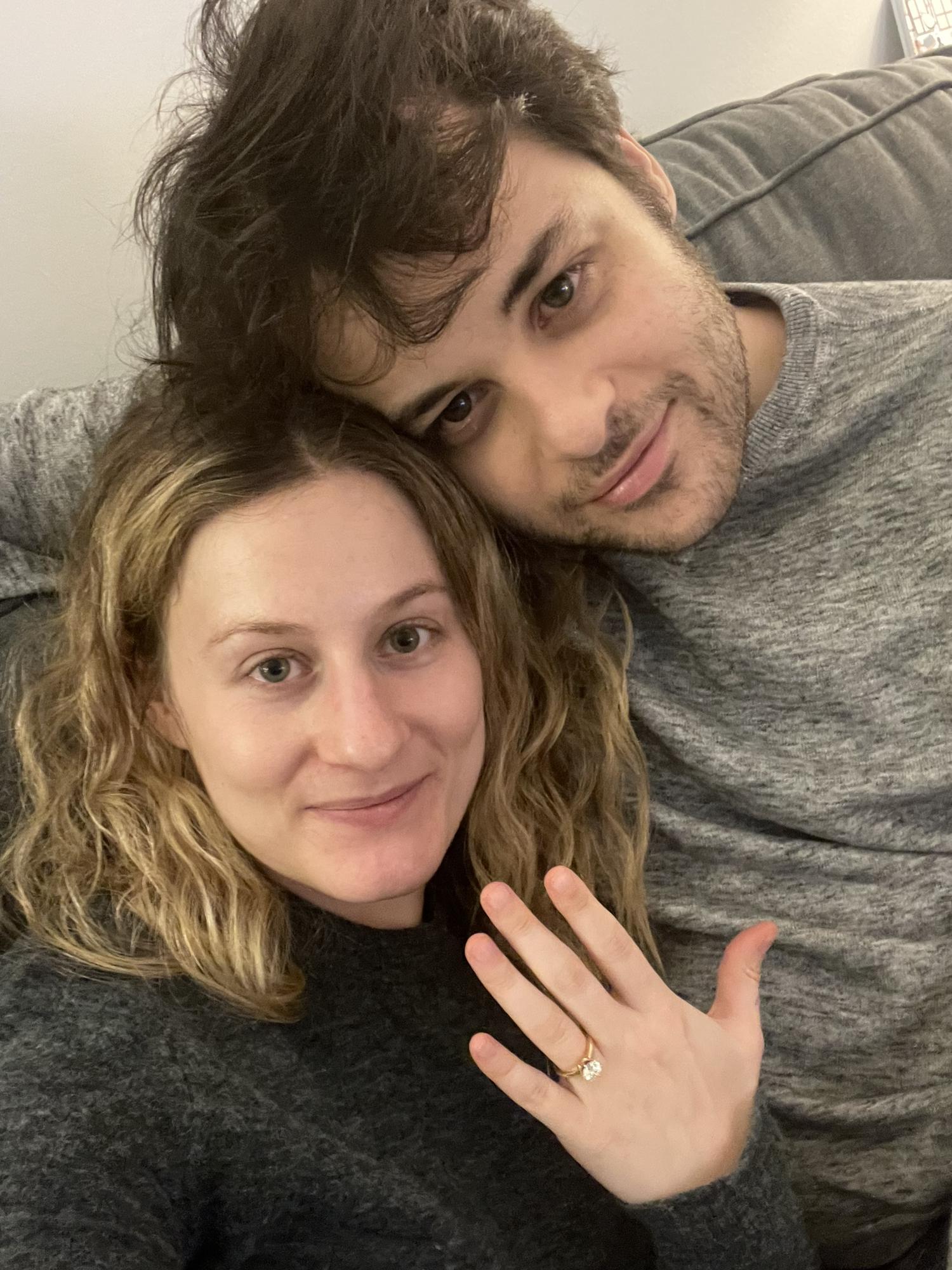 The night David proposed!