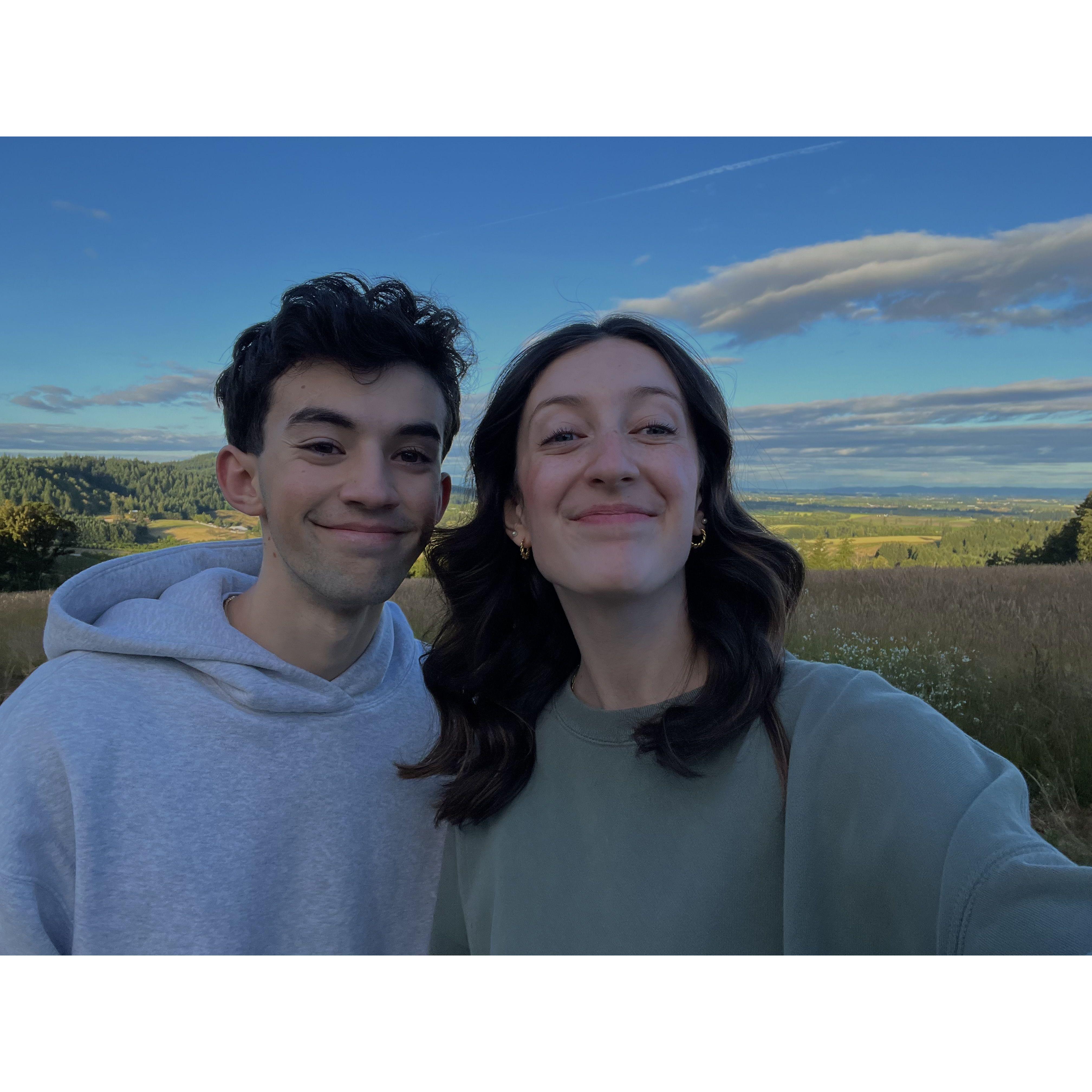 At our favorite viewpoint :)