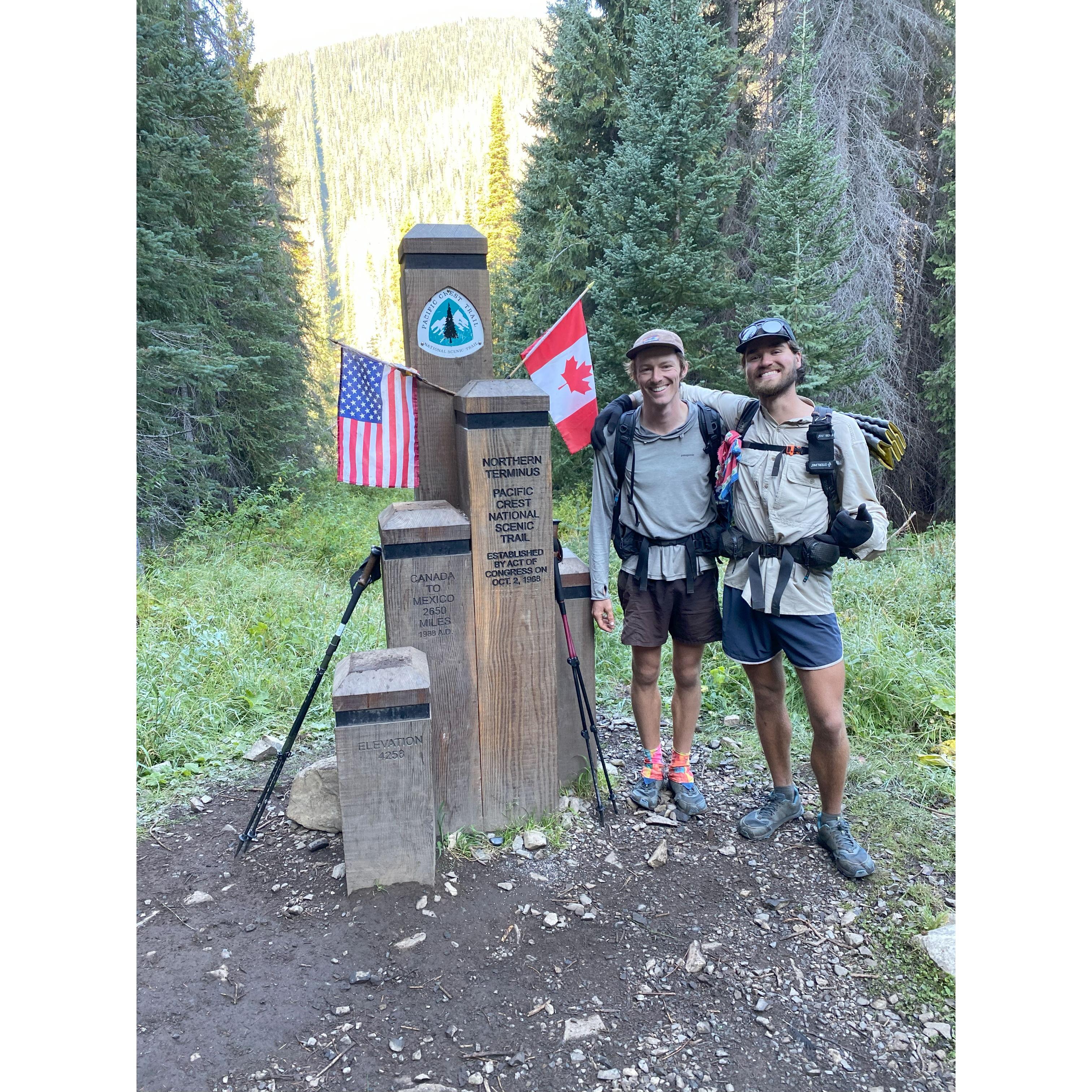 Easton and Jake completing the PCT together! Tessa picked us up the next day from an incredibly remote town in northern WA.