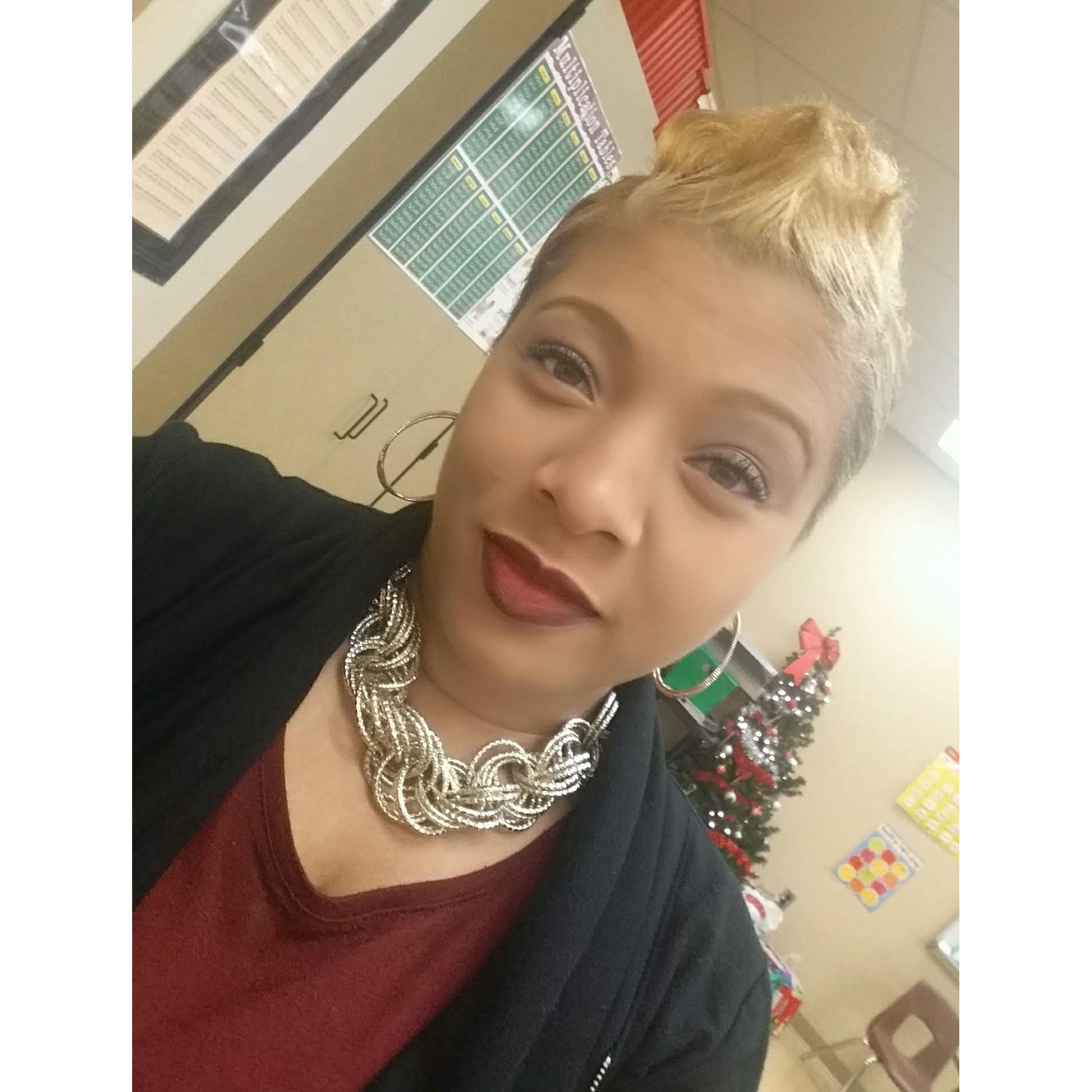 I was loving my short blonde hair style.