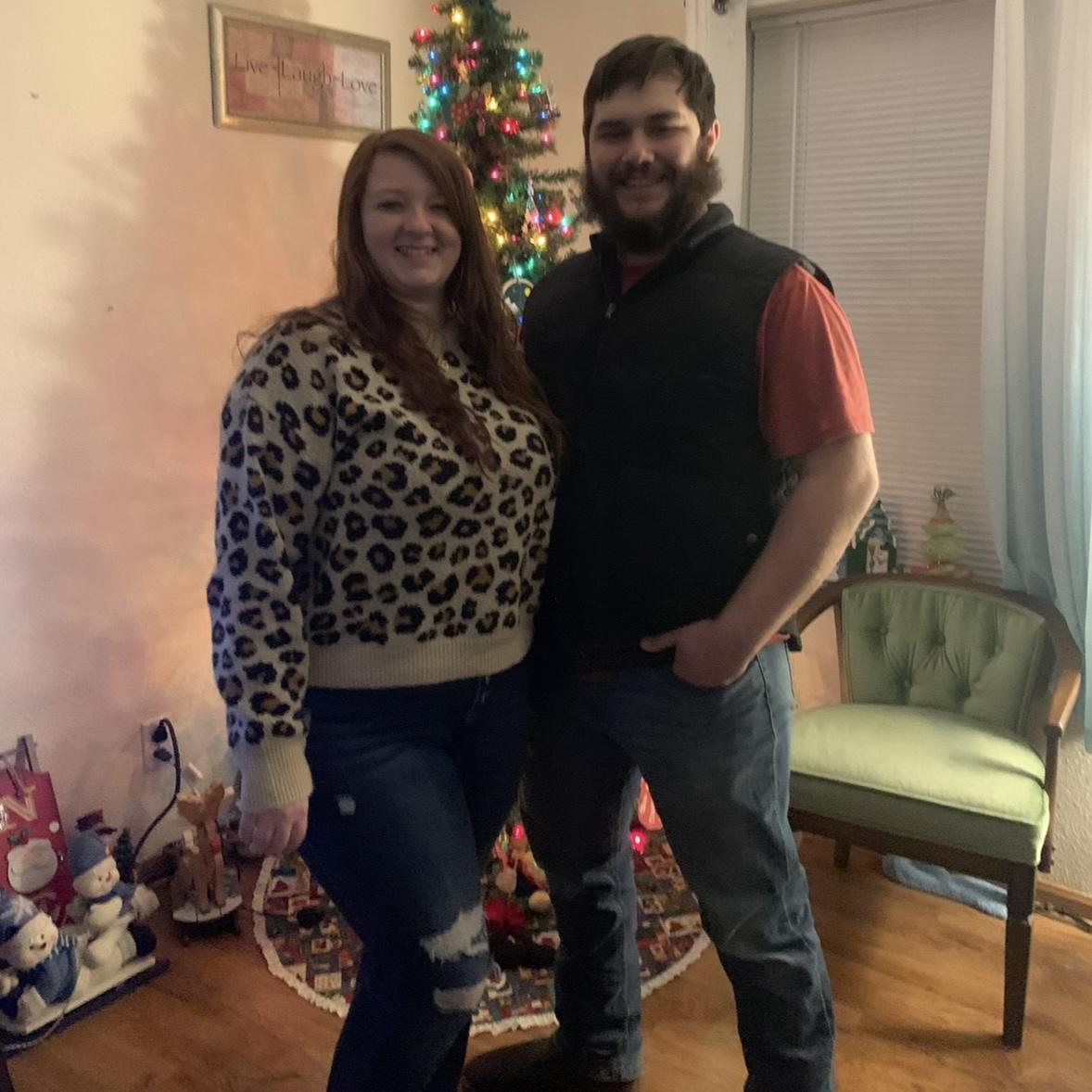 Our first Christmas together! (At my mom’s!)