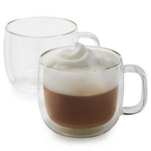 Zwilling J.A. Henckels Sorrento Plus Double-Wall Cappuccino Glasses, 15 oz., Set of 2