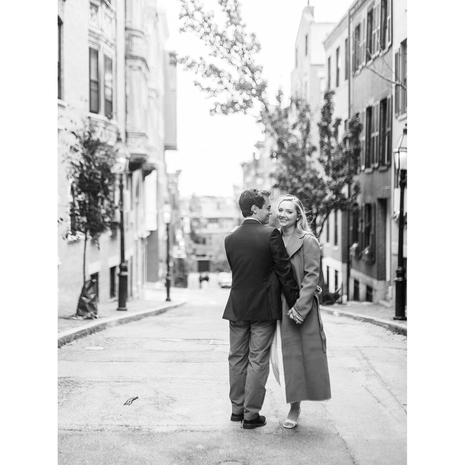 Engagement photos in Boston