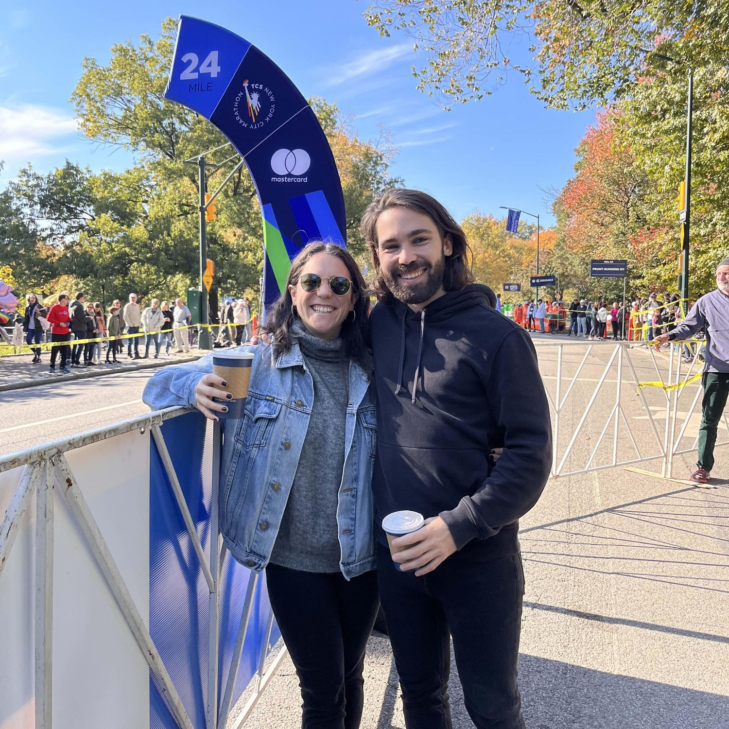 Watching the NYC marathon in Central Park - November, 2021
